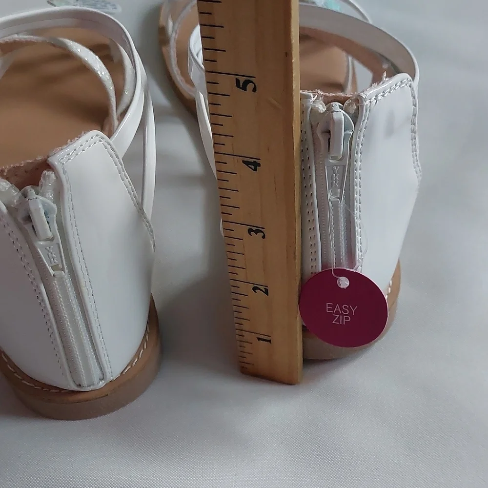 SO White and‎ Blue Butterfly Sandals Size 6